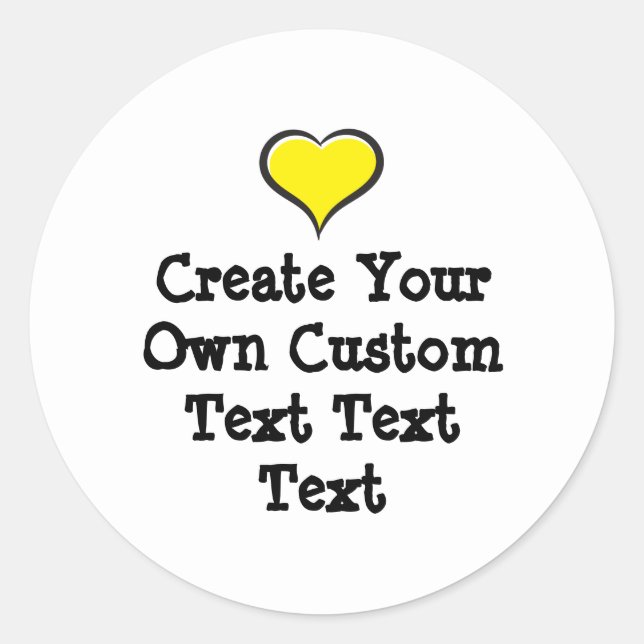 Create your own custom text white Bkgd Ver Runder Aufkleber (Vorderseite)