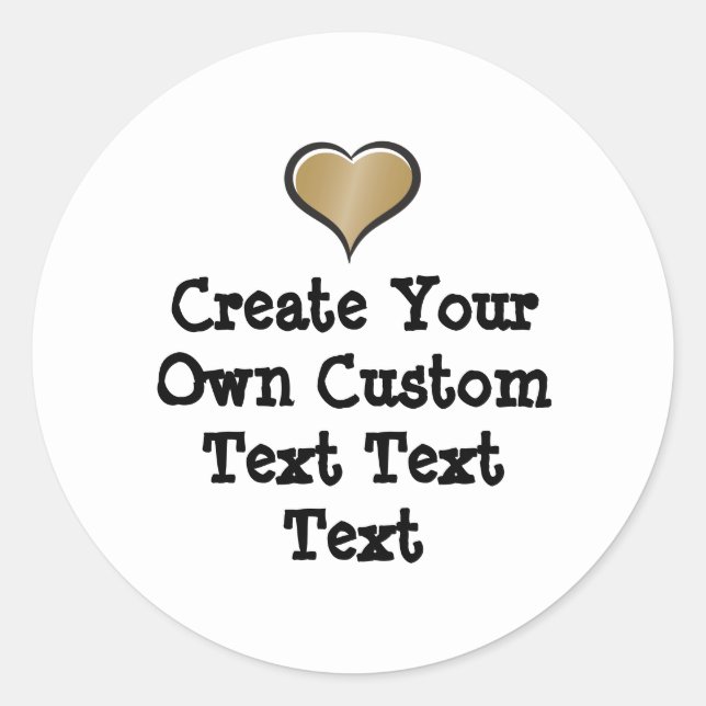 Create your own custom text white Bkgd Ver Runder Aufkleber (Vorderseite)