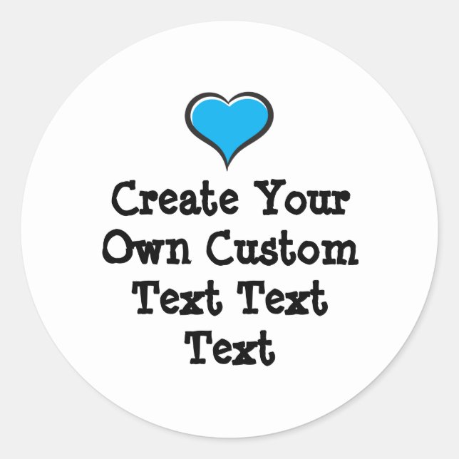 Create your own custom text white Bkgd Ver Runder Aufkleber (Vorderseite)