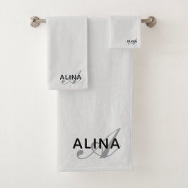 Create Your Own Customize Monogram Color Match Badhandtuch Set