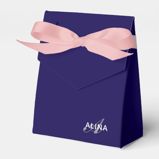 Create Your Own Customize Monogram Color Match Geschenkschachtel (Vorderseite)