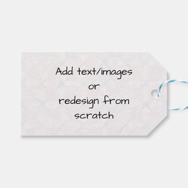 Create Your Own Customized Geschenkanhänger (Vorderseite (Horizontal))