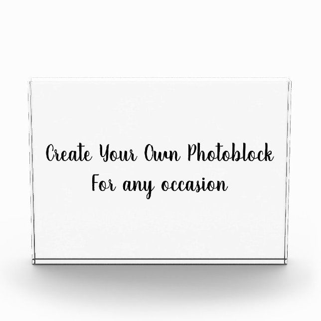 Create Your Own Customized/Personalize Foto Block (Vorderseite)