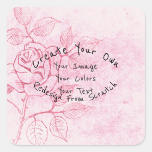 Create Your Own Customized Quadratischer Aufkleber