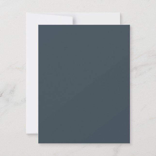 Create Your Own dark gray azure Flat Note Card Mitteilungskarte (Vorderseite)