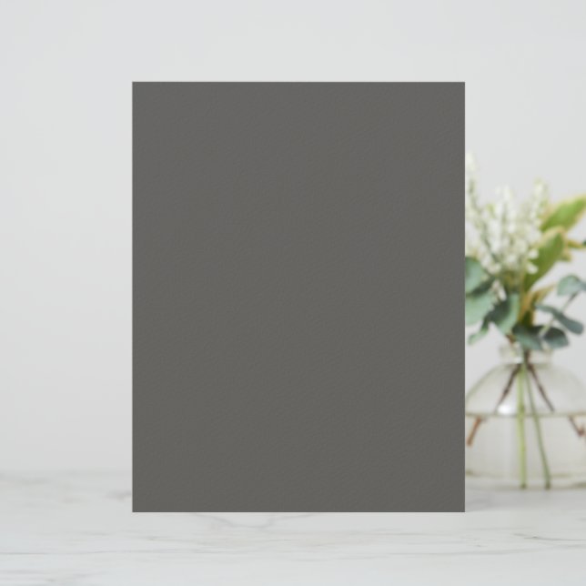 Create Your Own dark gray Custom Design Briefbogen (Stehend Vorderseite)