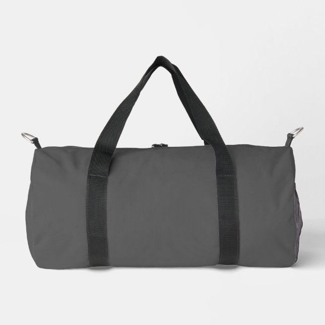 Create Your Own dark gray Custom Design Duffle Bag (Vorderseite)