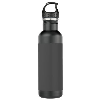 Create Your Own dark gray Custom Design Edelstahlflasche