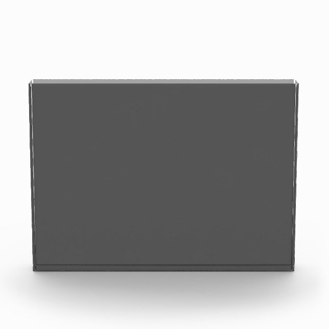 Create Your Own dark gray Custom Design Fotoblock (Vorderseite)
