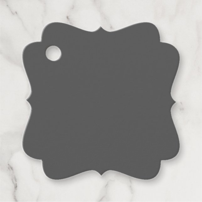 Create Your Own dark gray Custom Design Geschenkanhänger (Vorderseite)