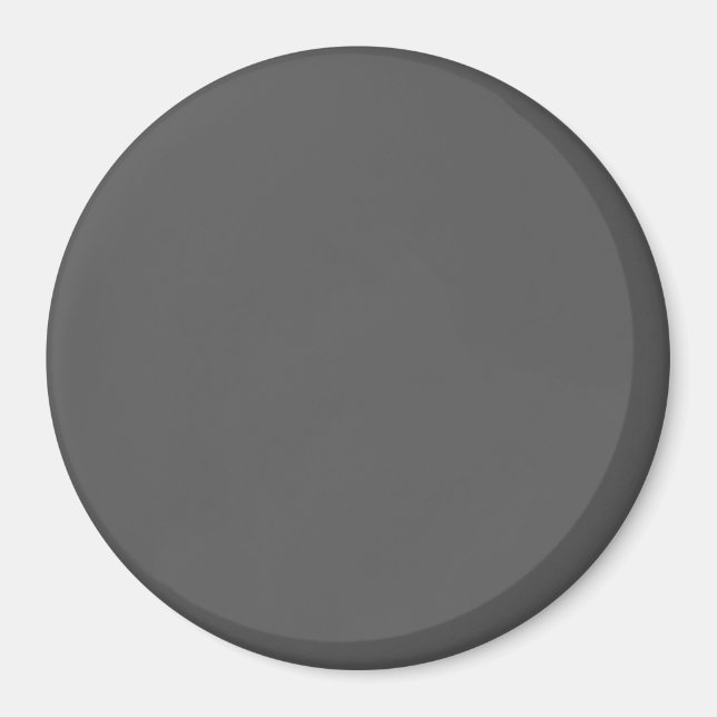 Create Your Own dark gray Custom Design Magnet (Vorne)