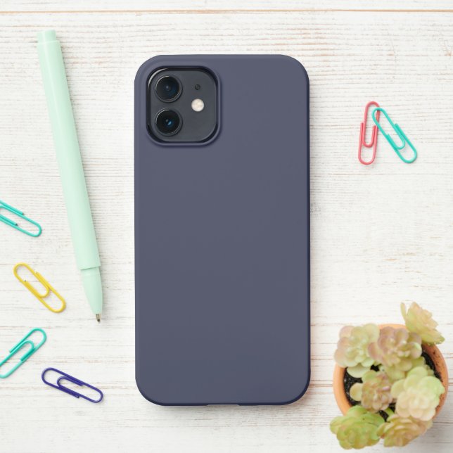  Create Your Own dark gray customizable iPhone 12 Hülle (Auf dem Schreibtisch)