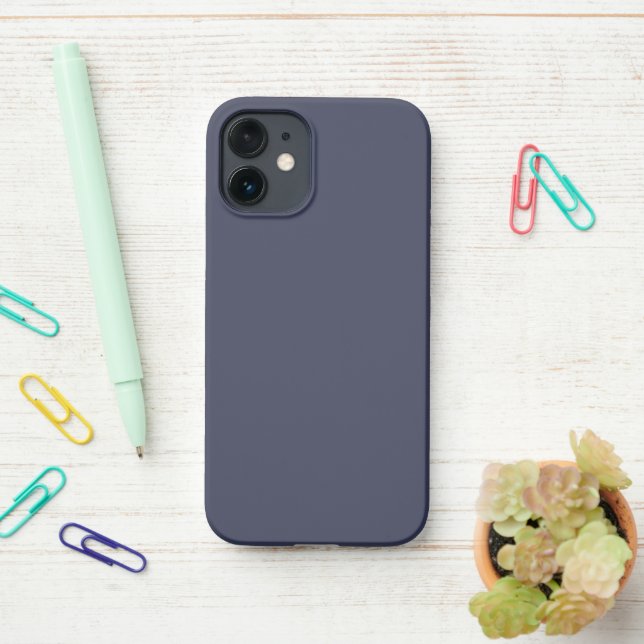  Create Your Own dark gray customizable iPhone 12 Mini Hülle (Auf dem Schreibtisch)