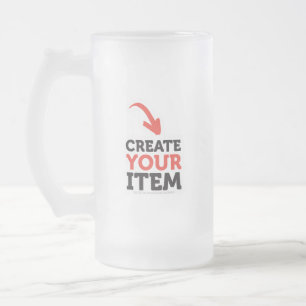 CREATE-YOUR-OWN DIY kundenspezifischer Mattglas Bierglas