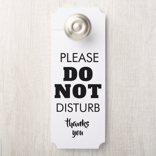 Create Your Own | Do Not Disturb & Wellcome Custom Türanhänger (Auf Knauf)