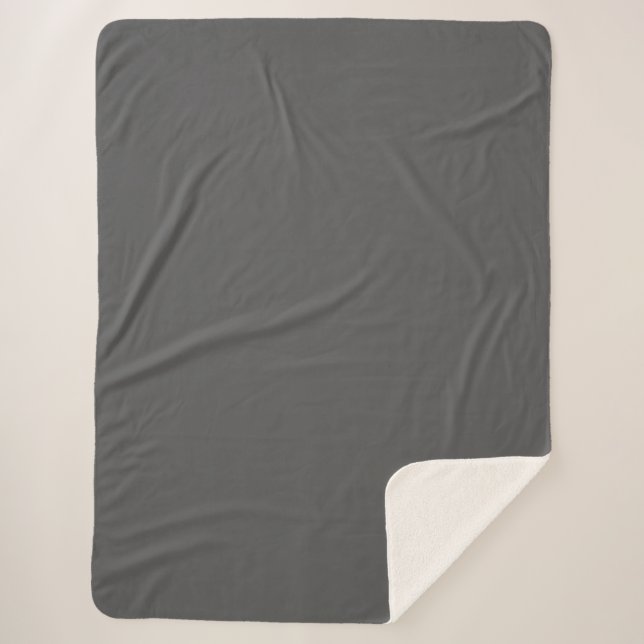 Create Your Own editable dark gray Sherpadecke (Vorderseite)
