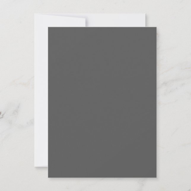 Create Your Own elegant dark gray Mitteilungskarte (Vorderseite)