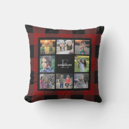 Create your own family photo collage Holidays Kissen