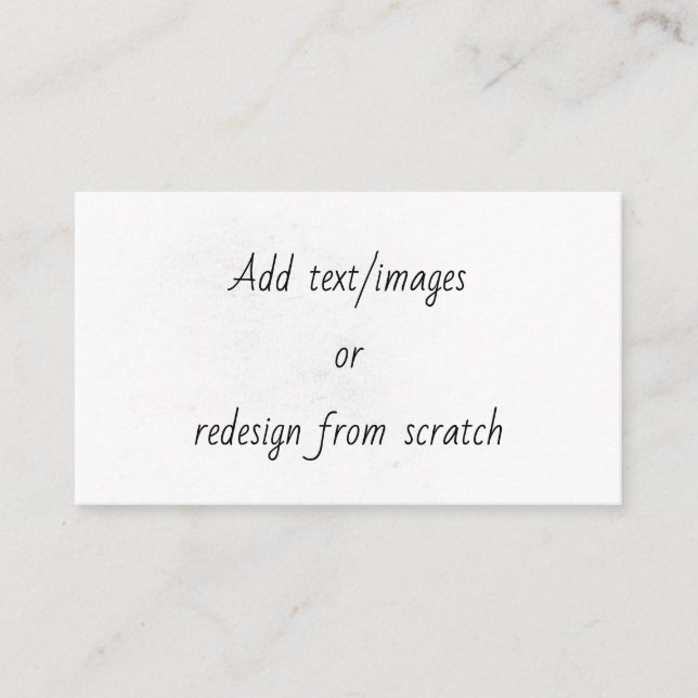 Create Your Own Hinweiskarte (Vorderseite)