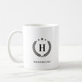 Create Your Own Intel Monogram With Laurel wreaths Kaffeetasse