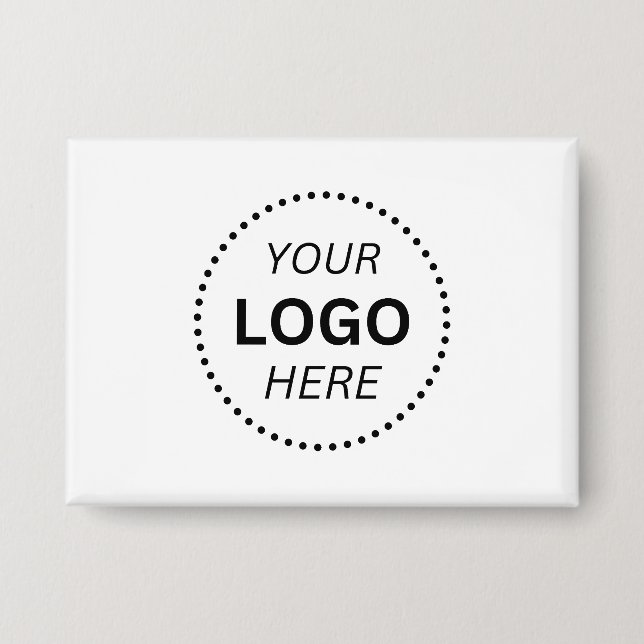 Create Your Own Logo Design Rectangle 3.5" x 2.5 Button (Vorderseite)