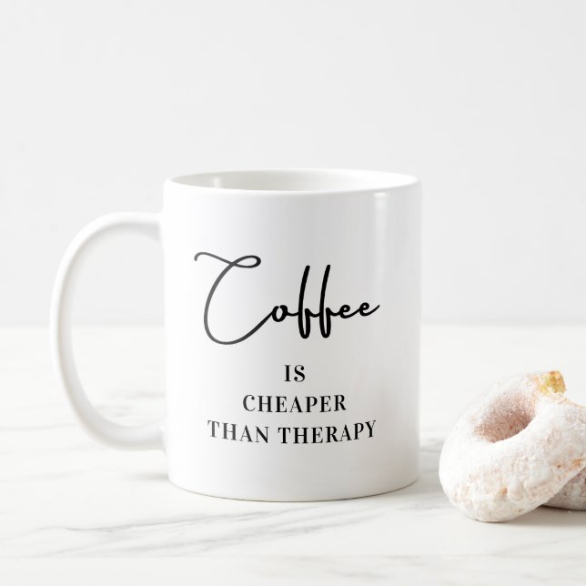 Create Your Own Make Add Text Fanny Quote Kaffeetasse (Mit Donut)