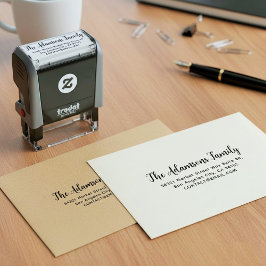 Create Your Own Minimalist Simple Return Address Permastempel