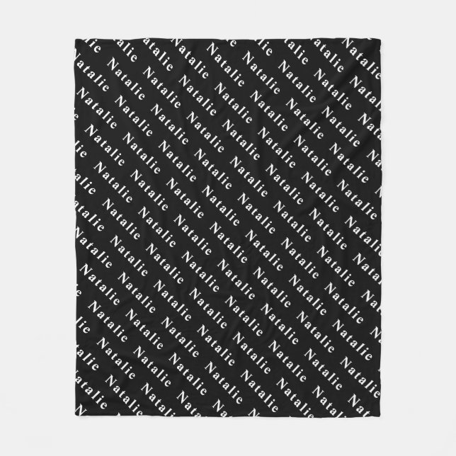 Create Your Own Name Personalized Fleecedecke (Vorderseite)