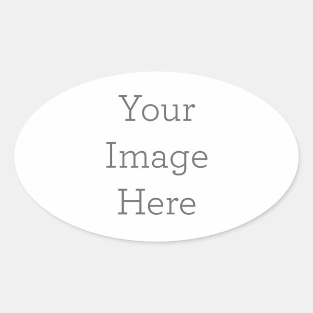 Create Your Own Oval Sticker (Vorderseite)