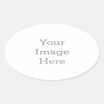 Create Your Own Oval Sticker