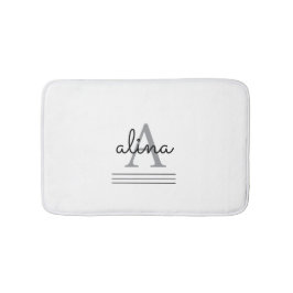 Create Your Own Personalize Monogram Badematte