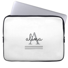 Create Your Own Personalize Monogram Laptopschutzhülle