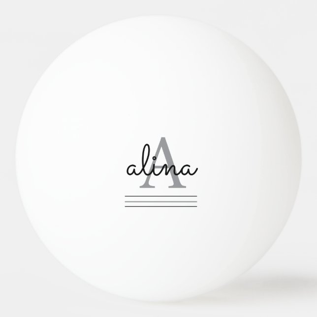 Create Your Own Personalize Monogram Tischtennisball (Vorderseite)