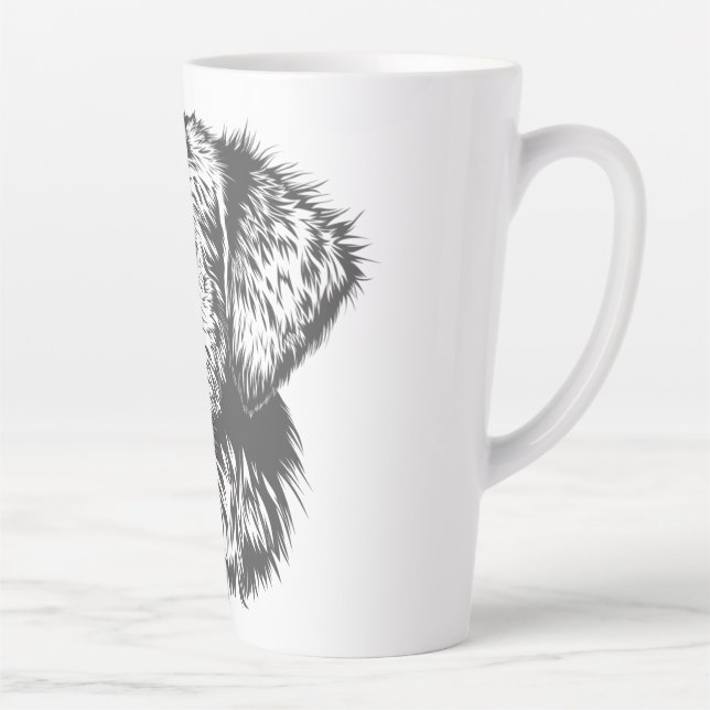 Create Your Own Pet Dog Customized Milchtasse (Rechts)