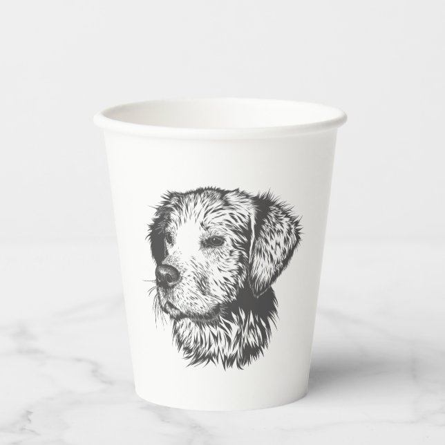 Create Your Own Pet Dog Customized Pappbecher (Vorderseite)