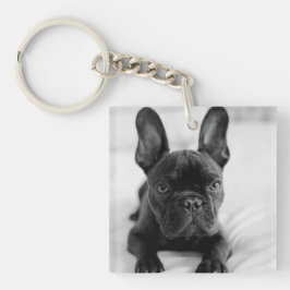 Create Your Own Pet Photo | Black and White Schlüsselanhänger