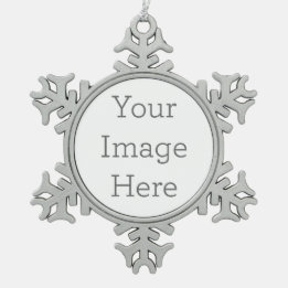 Create Your Own Pewter Snowflake Ornament