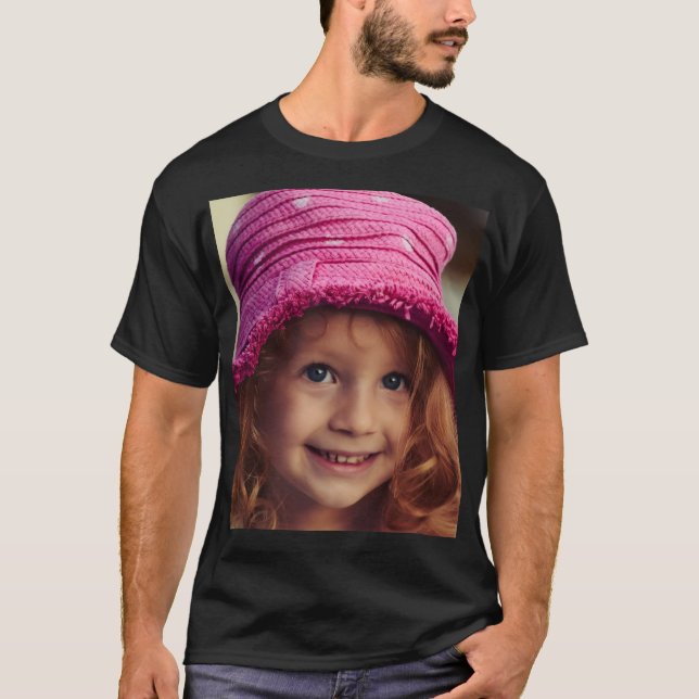 CREATE YOUR OWN PHOTO BLACK T-SHIRT (Vorderseite)