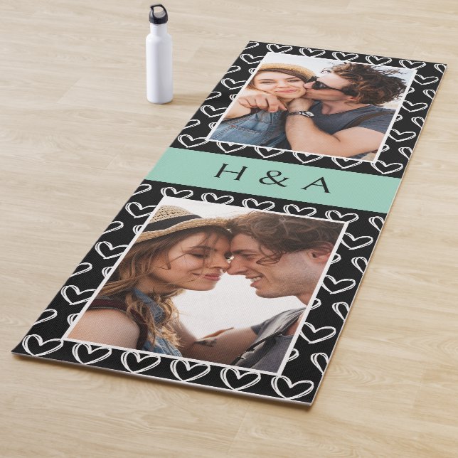 Create Your Own Photo Collage Monogram  Yogamatte (Beispiel)