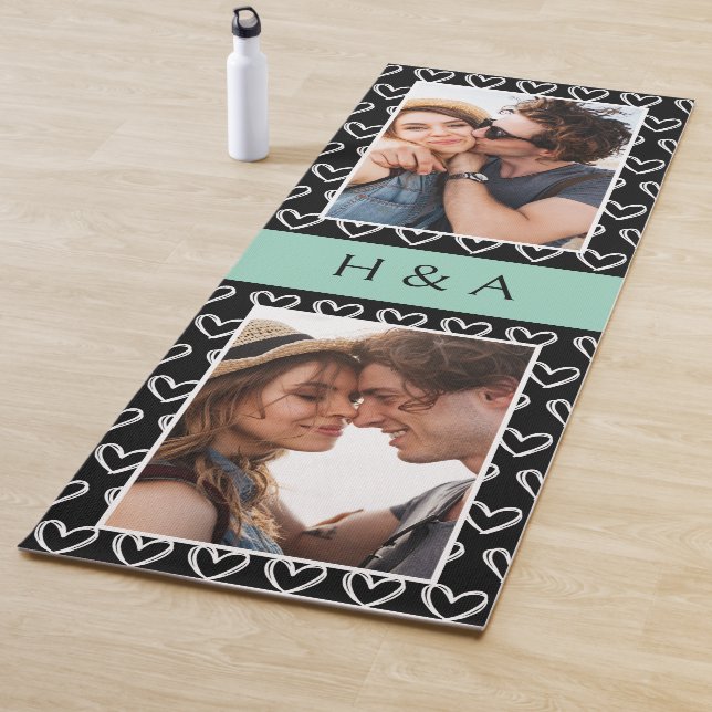 Create Your Own Photo Collage Monogram  Yogamatte (Beispiel)