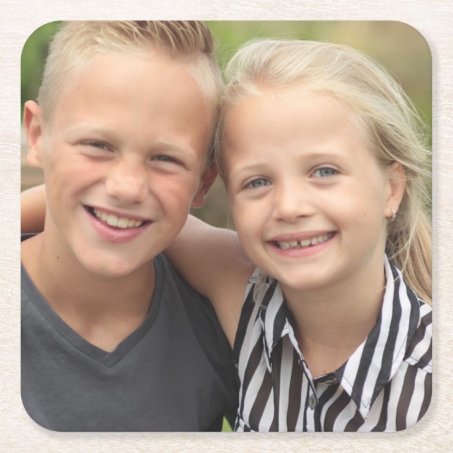 Create your own Photo Rechteckiger Pappuntersetzer (Vorderseite)