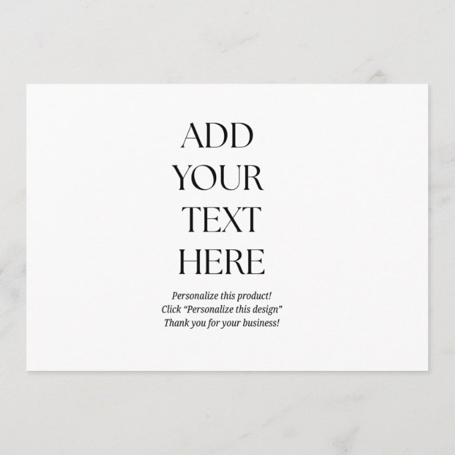 Create Your Own Postcard Dankeskarte (Rückseite)