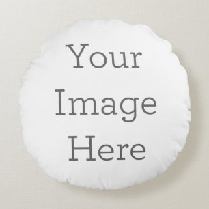 Create Your Own Round 16" Polyester Pillow Rundes Kissen