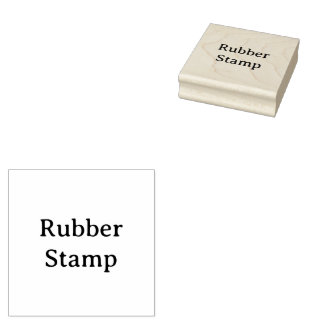 Create Your Own Simple Custom 2.5" x 2.5" Rubber Gummistempel