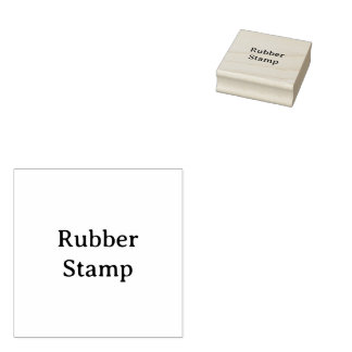 Create Your Own Simple Custom 2" x 2" Rubber Gummistempel
