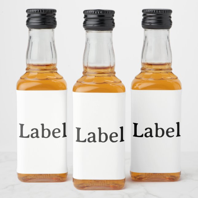 Create Your Own Simple Custom 3" x 2" Mini  Alkoholflaschenetikett (Flaschen)