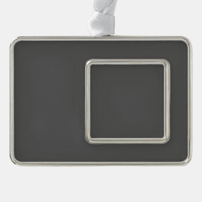 Create Your Own simple dark gray Rahmen-Ornament Silber (Vorderseite)