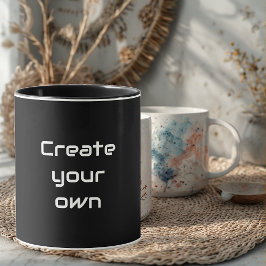 Create Your Own Sips & Giggles Custom Black Mug