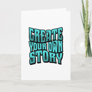 Create Your Own Story - Black Outline Karte