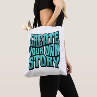 Create Your Own Story - Black Outline Tasche